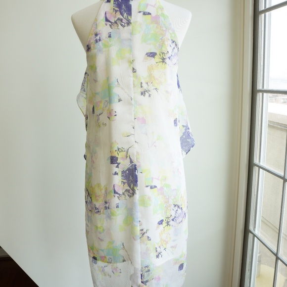 BCBG Flower Print Strap Dress - Picture 4 of 7